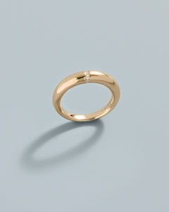360° Channel Set Ring in Yellow Gold