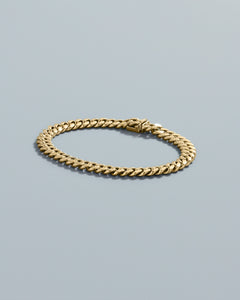 Annular Cuban Link Bracelet in Yellow Gold