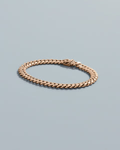 Annular Cuban Link Bracelet in Rose Gold