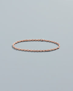 Mini Monument Link Bracelet in Rose Gold