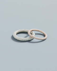 Wave Pavé Ring in Yellow Gold